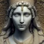 Placeholder: Greek white marble stature, full of details, realistic, beautiful young woman, hight definition, 8k, symmetric face, perfect eyes