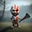 Placeholder: Cute baby video game god of war krotos, axe, mytology, 8k resulation, cinematic lighting, octane render, unreal engine 5