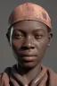 Placeholder: african portrait, rusted clocks, rust, scaffolding, perfect face, high detail