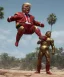 Placeholder: Donald trump wrestling fighter, naked torso, color breeches, suspenders, retro style, 80s, hot ambient, photo studio, red, gold, vibrant color, gradient, highly detailed, art stations, concept art, smooth, unreal engine 5, god rays, ray tracing, RTX, lumen lighting, ultra detail, volumetric lighting, 3d, finely drawn, high definition, high resolution.