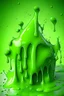 Placeholder: green slime background