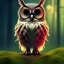 Placeholder: Owl, forest, bokeh, sparkle, depth of field,