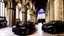 Placeholder: A Tesla's 'Model S Plaid' is parked, inside the Notre-Dame Cathedral, in Paris. CINEMATIC. WIDE ANGLE LENS. PHOTO REAL.