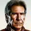 Placeholder: stunning photo realistic head to waist portrait of harrison ford as han solo in star wars with photo realistic short hair by alice zhang,Sam Spratt, Yi Fan, Houston Sharp, Matija Obrovac, Sharp focus, brown eyes, realistically and naturally weathered rough skin,space jacket from star wars, octane render, intricate