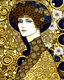 Placeholder: klimt pattern background, incredibly beautiful sexy woman, perfect view, centered, Gustav Klimt's paintings painted the most beautiful way with a style of Arthur Rackham, as little clothing as possible