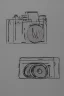 Placeholder: Minimalist drawing of a old camera