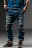 Placeholder: Man's large relaxed jeans