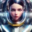 Placeholder: Extremely detailed and elaborate pixar style anamorphic cute cyborg girl with big eyes art by Ilya Kuvshinov with an intricate metal shield. Sci-fi futuristic fantasy realistic visually stunning deep colors colorful 4k 8k IMax CryEngine face tattoo,