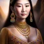 Placeholder: Ultra detailed fullbody Portrait in oil on canvas of Khutulun, busty Mongolian warrior princess,extremely detailed digital painting,ultrarealistic skin,intense stare, extremely detailed face, crystal clear eyes, mystical colors ,perfectly centered image, perfect composition, rim light, beautiful lighting,masterpiece ,8k, stunning scene, raytracing, anatomically correct, in the style of Simon Bisley and Ohrai Noriyoshi and robert e howard and Steve Jung and Wizyakuza and uncannyknack.