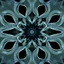 Placeholder: Mesmerizing abstract 3d visual, recursive Symmetrical structure of flowing translucent shapes, centered, soft aesthetic, negetive space.galaxsy background