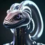 Placeholder: snake Galaxy robotic bloody 3d theeth body details 16k body dark horn metal silver hybrid Gold 8k Powerful portrait eyes glow render details bones horn weapons hyper chains