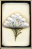 Placeholder: Un nuage avec des fleurs brodees, , tintype