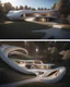 Placeholder: Zaha Hadid style country house, aerial view, unreal engine 5, concept art, art station, ray tracing, RTX, ultra detail, volumetric lighting, 3d