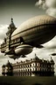 Placeholder: rome design castle with zeppelins flying