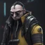 Placeholder: Gru from minions in the style of cyber punk