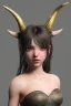 Placeholder: horns small sad eyes darkness girl demon body sacred