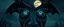 Placeholder: eyes of dracula bat hound reindeer yoga man with the moon as the pupils