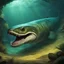 Placeholder: A large, hideous electric eel ridden by a mummy