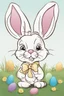 Placeholder: easter bunny outline