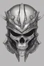 Placeholder: WARRIOR skull helmet, anime style, portrait