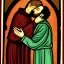 Placeholder: A priest kissing god