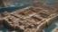 Placeholder: An ancient Phoenician city with a large gate , from down view