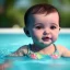 Placeholder: Cute Baby swimming in pool unreal 5, octane render,cinema4d, dynamic lighting, 8k, redshift render, highly, hyperrealism ultra detailed, hyper realistic.