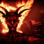 Placeholder: A portrait post-apocalypse of Baphomet ,pyramid,sin city,sci-fi fantasy style, volumetric lighting, particales,highly detailed,cinamatic,8k,3D,fire and black deep colours,ignore NSFW , realistic, sharp,ethereal , transgender ,beauty , ghost , paranormal activity,