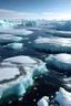 Placeholder: Polar ice sheets melt and sea levels rise, submerging lower-lying coastal lands