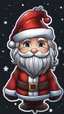 Placeholder: Cute Chibi santa-claus in 8k sticker, style of fairy academia, hug big Chocolate, intricate details, highly detailed, high details, detailed portrait, masterpiece,ultra detailed, ultra quality