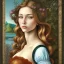 Placeholder: portrait of a beautiful brunette busty woman Sandro Botticelli style