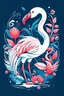 Placeholder: christmas T-Shirt design , colors, typography, best creation, white backround, typography, Merry Christmas Flamingo T-Shirt, Cute Flamingo, illustration, poster