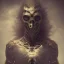 Placeholder: Mystery horror mask,Ambiance dramatique, dramatic lighting, volumetric lighting, hyperrealisme, 8k, high quality, lot of details, fit within portrait