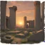 Placeholder: Sunrise over the ruins of an ancient city