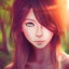 Placeholder: Insanely portrait of beautiful girl, beautiful face, sunny, relaxing, sea, trees, real details, hyper photo realistic, anime style, glowing forest, 8k