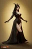 Placeholder: Amy Dumas as evil queen in black leather gown, evil, busty, cleavage, curvy, angry, stern look. character design by cory loftis, fenghua zhong, ryohei hase, ismail inceoglu and ruan jia. unreal engine 5, artistic lighting, highly detailed, photorealistic, fantasy