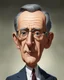 Placeholder: Caricatura 3D de Álvaro Uribe Vélez con una nariz cómicamente grande... pintura surrealista, diciendo: El texto dice "Animadversión de magistrados en mí contra"