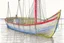 Placeholder: Drawing of a fishersboat, high detail, realistic, pencil drawing, colorfull, small boat, row boat, fishing, fisherman, fishing net.