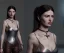 Placeholder: Animated, Chechen woman, sword, armor, choker, hands