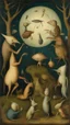 Placeholder: Hieronymus Bosch style , nightmares a lot of aliens in the wood