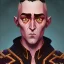 Placeholder: Portrait of a 35 year old weird warlock