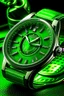 Placeholder: generate image of green face watch companies which seem real for blog