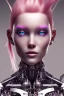 Placeholder: cyborg, pink hair,seven , perfekt, real, dream