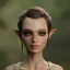 Placeholder: franz frazetta styl, cute elf hunter in the forest clearing