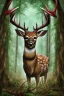 Placeholder: hide and bone deer god mythic forest