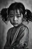 Placeholder: (high resolution) (portrait), (little latino Asian girl), (harsh light), (intense shadows), (contrasting tones), (close-up), (edgy expression), ((emphasized features)), striking eyes, (unique angle), (bold composition), (intense mood), ((contoured features)), (strong personality), (realistic skin texture), (professional photography), (edgy fashion), (creative makeup), ((intense gaze)), (fierce beauty), (sharp details), ((fashion model)), ((high cheekbones)), (dark brown eyes)
