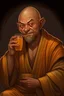 Placeholder: Portrait of a harengon drunken monk for dnd
