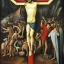 Placeholder: Satan crucified painting by bosch