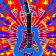 Placeholder: PEACE electric guitar PEACE psychedelic hippie trippy acid LSD PEACE GUITAR peacesign HIPPIE FLAG JIMI HENDRIX