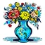 Placeholder: vase flowers- print-vincent-van-gogh,design, vector graphic, colorful, adorable, cute, vector illustration, white background